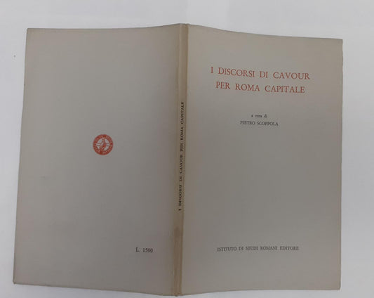 I discorsi di Cavour per Roma Capitale - copertina