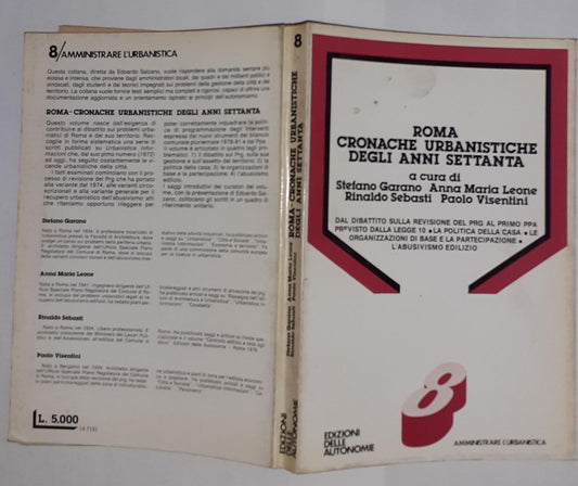 Roma Cronache urbanistiche degli anni settanta - copertina