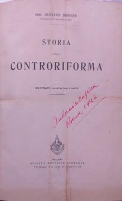 Storia Universale Illustrata. Sezione terza, volume III-Tomo I: storia della Controriforma - copertina