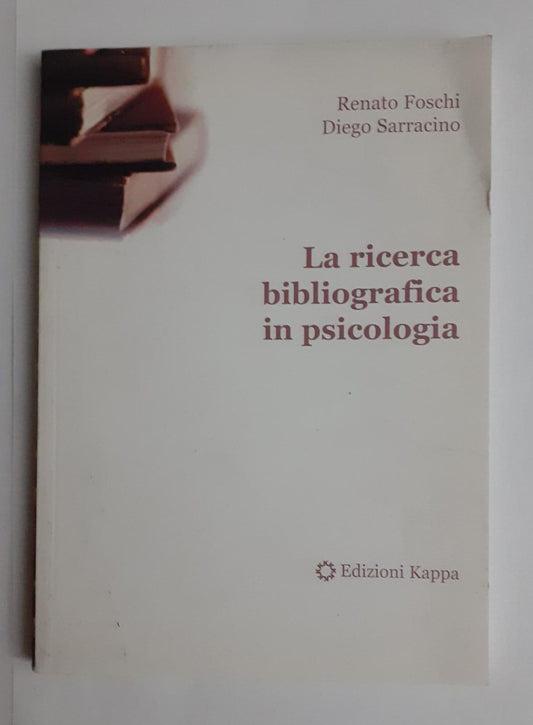 La ricerca bibliografica in psicologia - copertina