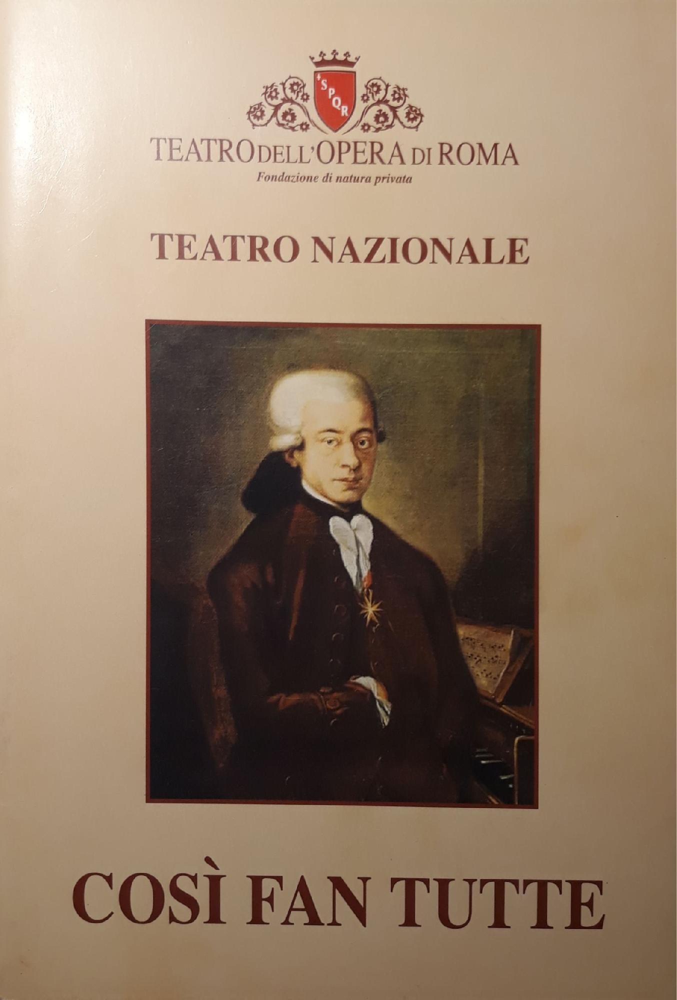 Così fan tutte - copertina