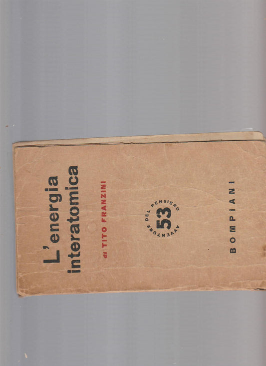 L'energia interatomica - copertina
