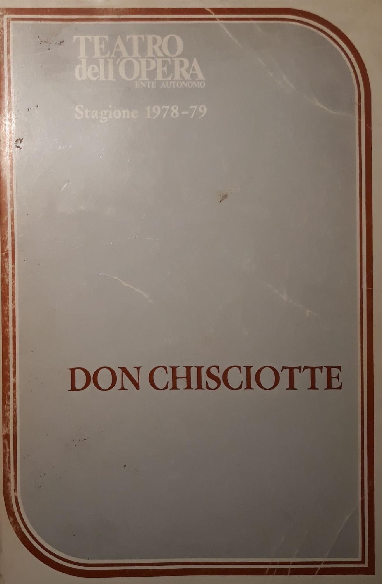 Don Chisciotte: stagione 1978-79 - copertina