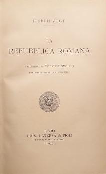 La Repubblica Romana - copertina