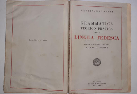 Grammatica teorico-pratica della lingua tedesca - copertina