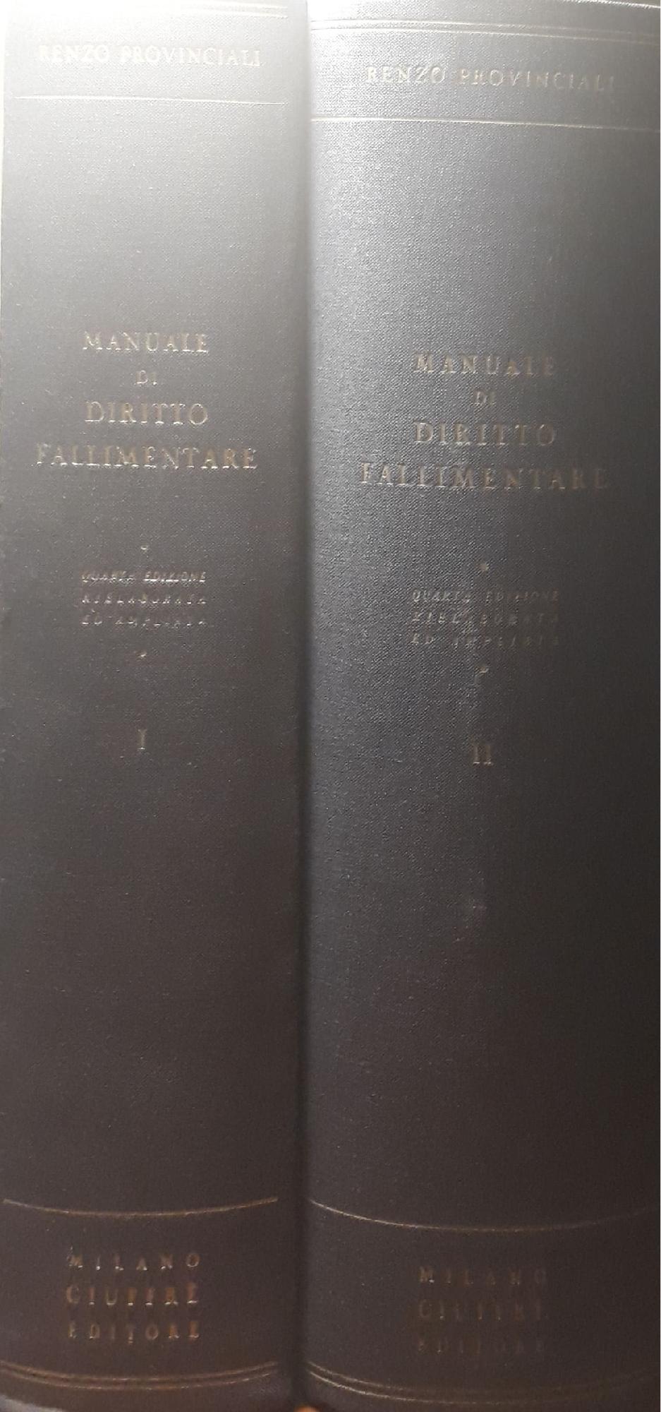 Manuale di diritto fallimentare (Volume I e II) - copertina