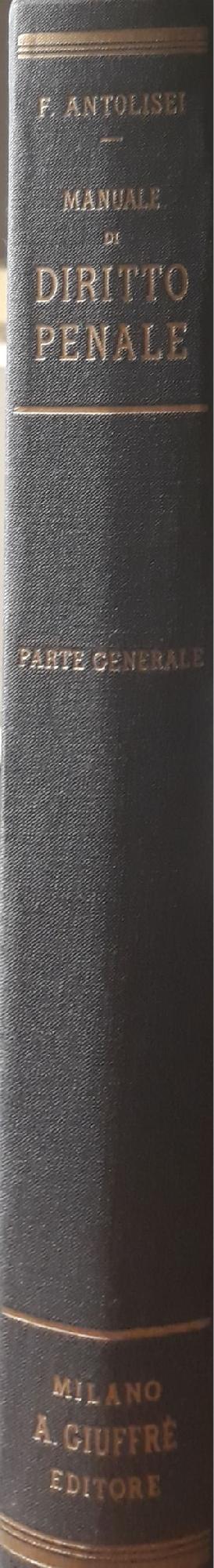 Manuale di diritto penale: (parte generale) - copertina