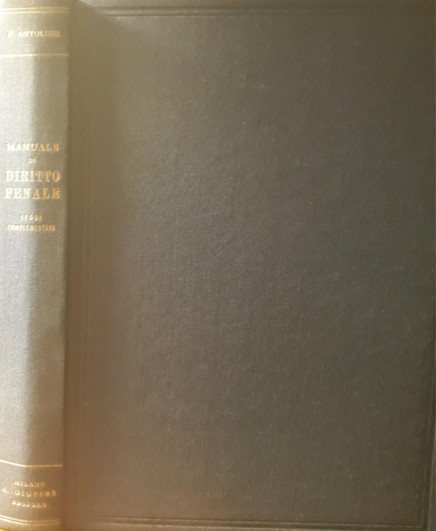 Manuale di diritto penale (leggi complementari) - copertina