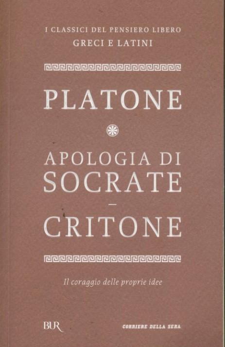 Apologia di Socrate. Critone - copertina