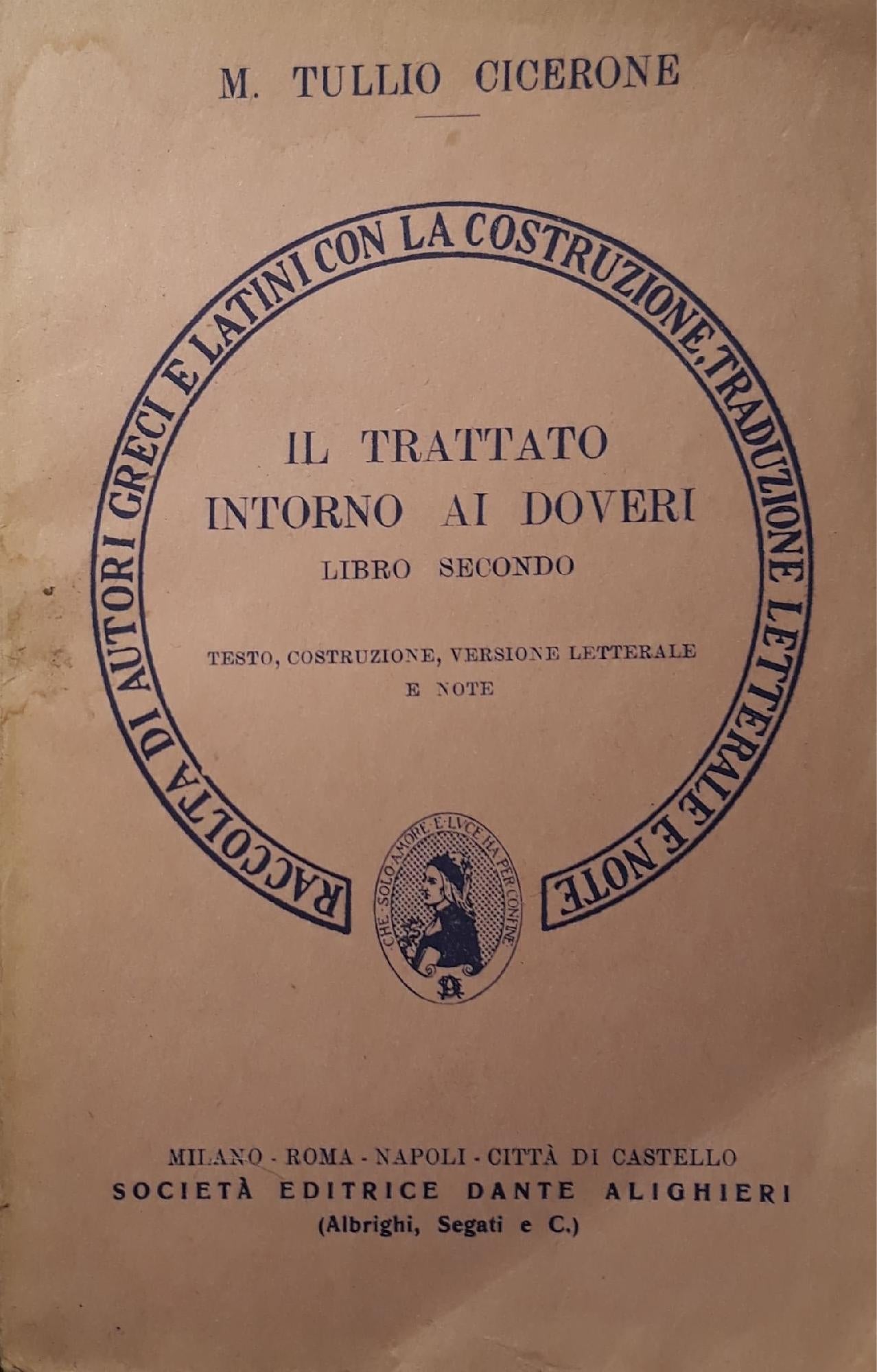 Il trattato intorno ai doveri (libro secondo) - copertina