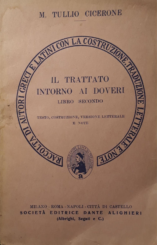 Il trattato intorno ai doveri (libro secondo) - copertina