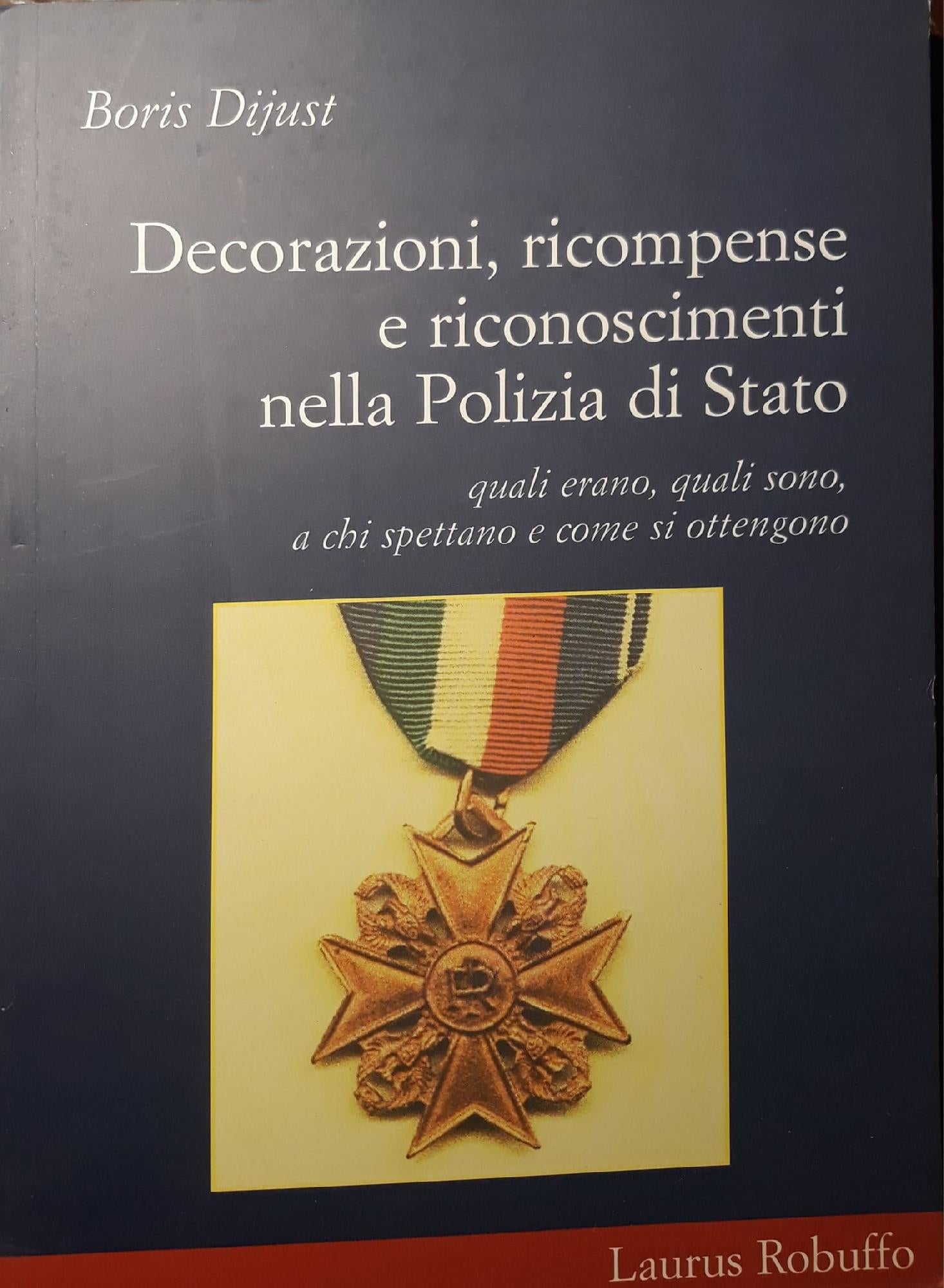 Decorazioni, ricompense e riconoscimenti nella polizia di Stato - copertina