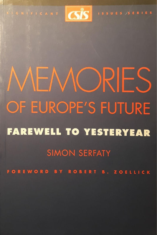 Memories of Europe's future : farewell to yesteryear - copertina