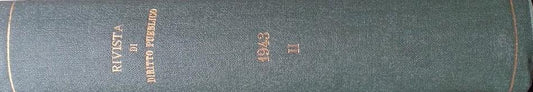 Rivista di Diritto Pubblico. La Giustizia Amministrativa, parte seconda 1943 - copertina