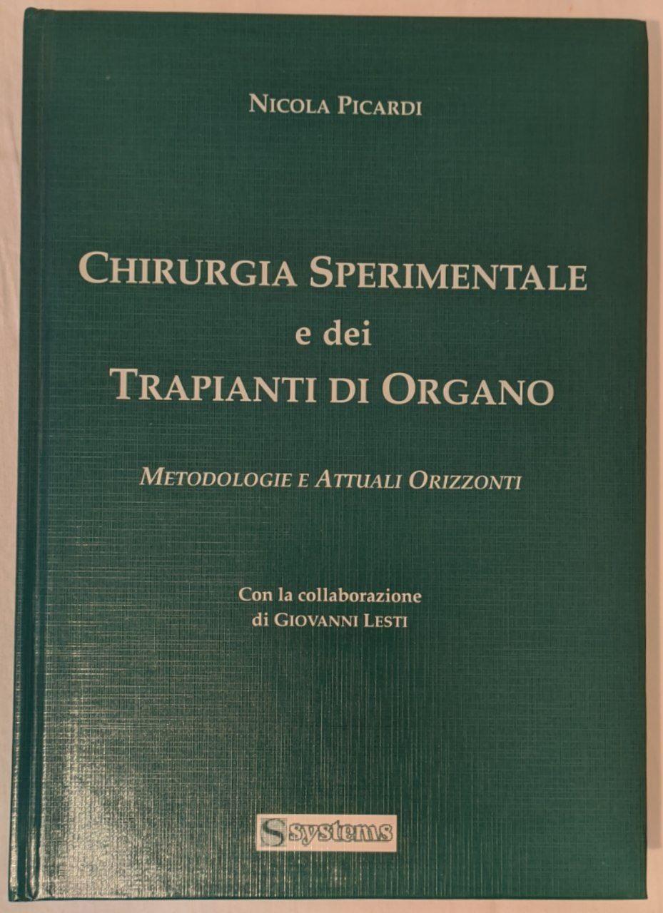 Chirurgia sperimentale e dei trapianti d'organo - copertina