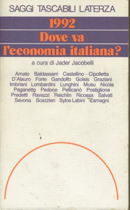 1992 : dove va l'economia italiana? - copertina