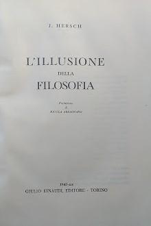 L'illusione della Filosofia - copertina