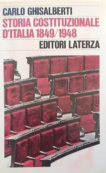 Storia costituzionale d'Italia 1849/1948 - copertina