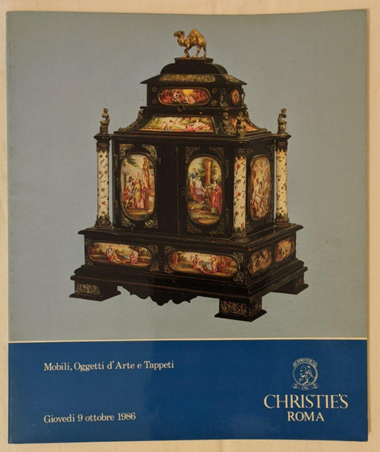 Mobili, oggetti d'arte e tappeti (asta 9 ottobre 1986) - copertina