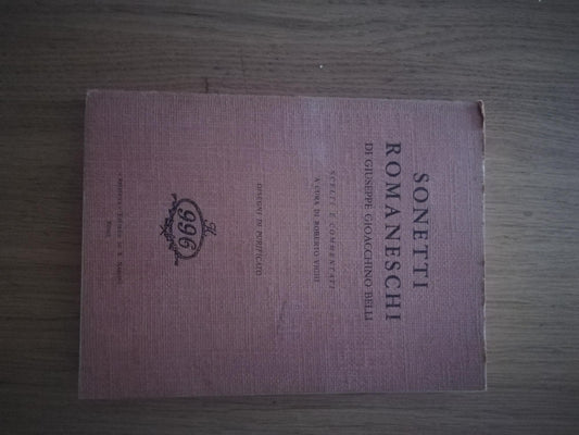 Sonetti romaneschi - copertina
