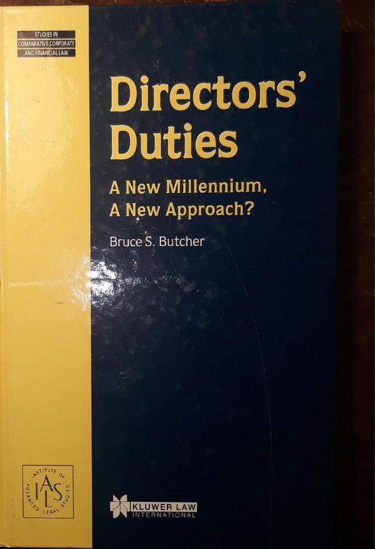 Directors duties : a new millennium, a new approach? - copertina