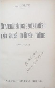 Movimenti religiosi e sette ereticali nella società medievale italiana (secoli XI-XIV) - copertina