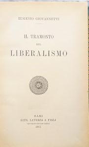 Il tramonto del liberalismo - copertina