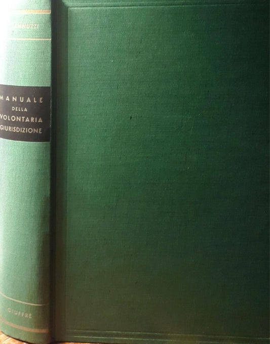 Manuale della volontaria giurisdizione - copertina