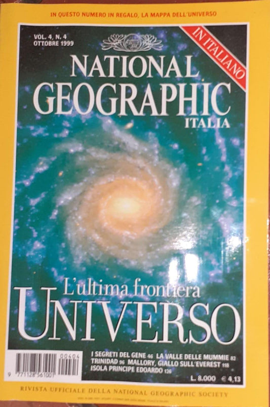 National geographic Italia. Vol. 4 N.4 Ottobre 1999l L'ultima frontiera Universo - copertina