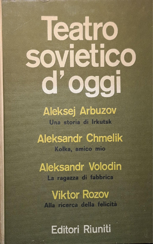 Teatro sovietico d'oggi - copertina