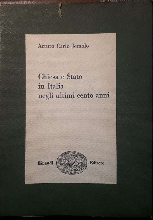 Chiesa e stato in Italia negli ultimi cento anni - copertina