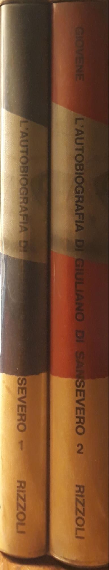 L'autobiografia di Giuliano di Sansevero:  Vol. I p.218, Vol. II p.274 - copertina