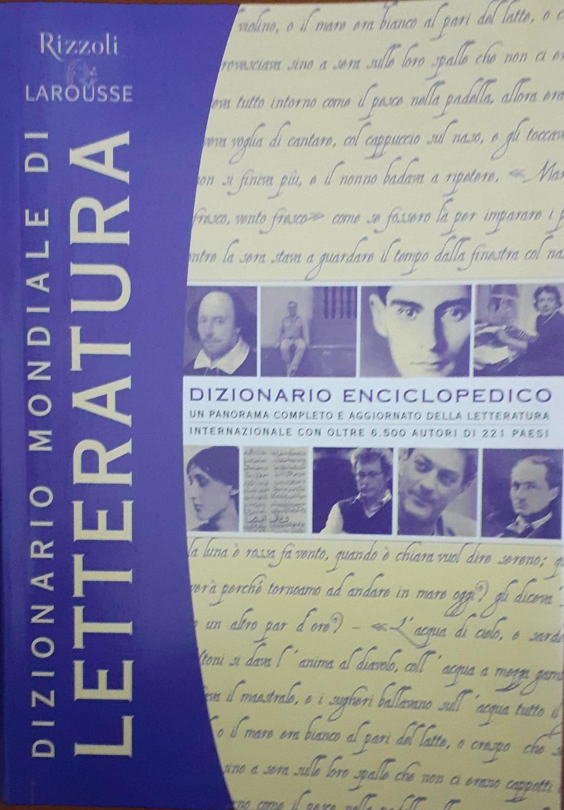Dizionario mondiale di letteratura - copertina