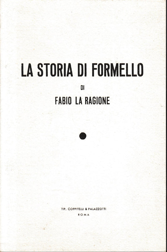 La storia di Formello - copertina
