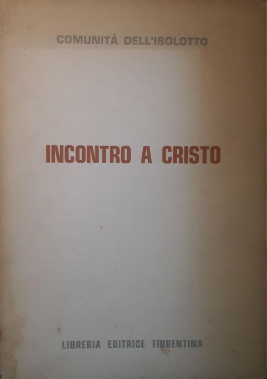 Incontro a Cristo - copertina