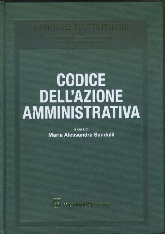 Codice dell'azione amministrativa - copertina