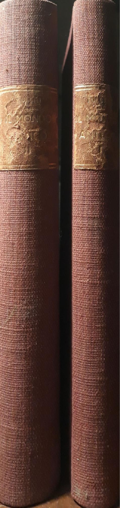 Il mondo antico: Volume primo Oriente e Grecia p. 244, Volume secondo Roma p.357 - copertina