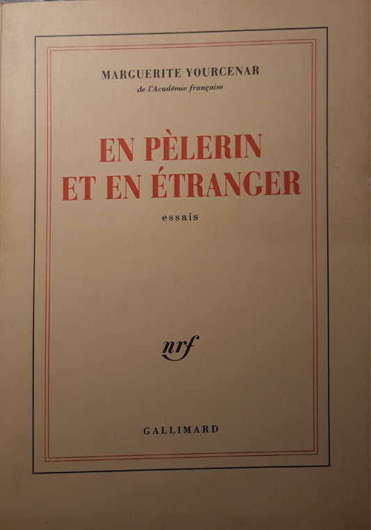 En pèlerin et en étranger : essais - copertina
