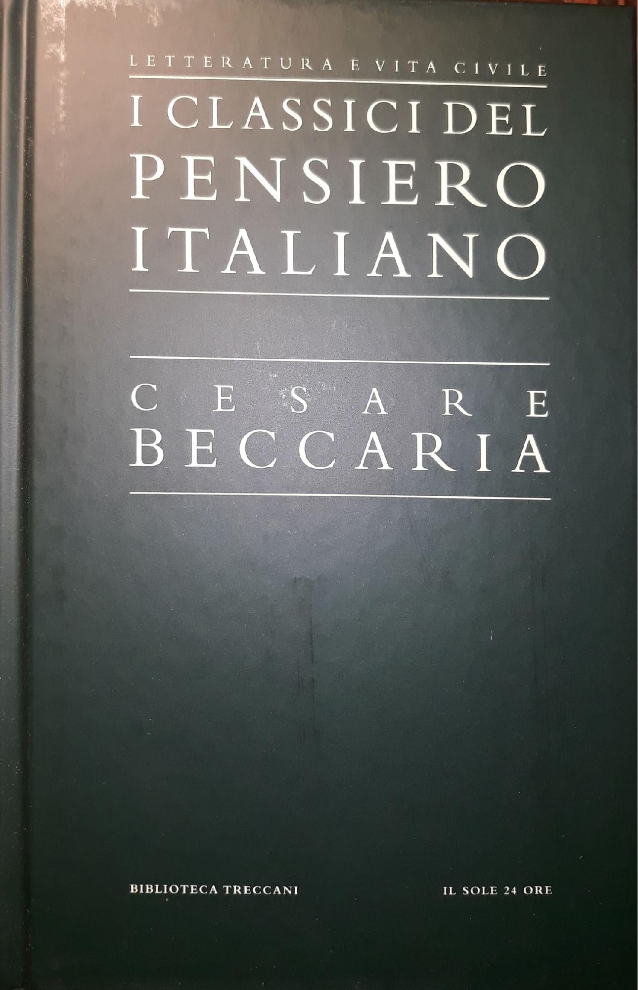 Cesare Beccaria e riformatori lombardi piemontesi e toscani - copertina