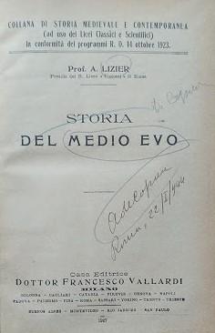 Storia del Medio Evo - copertina