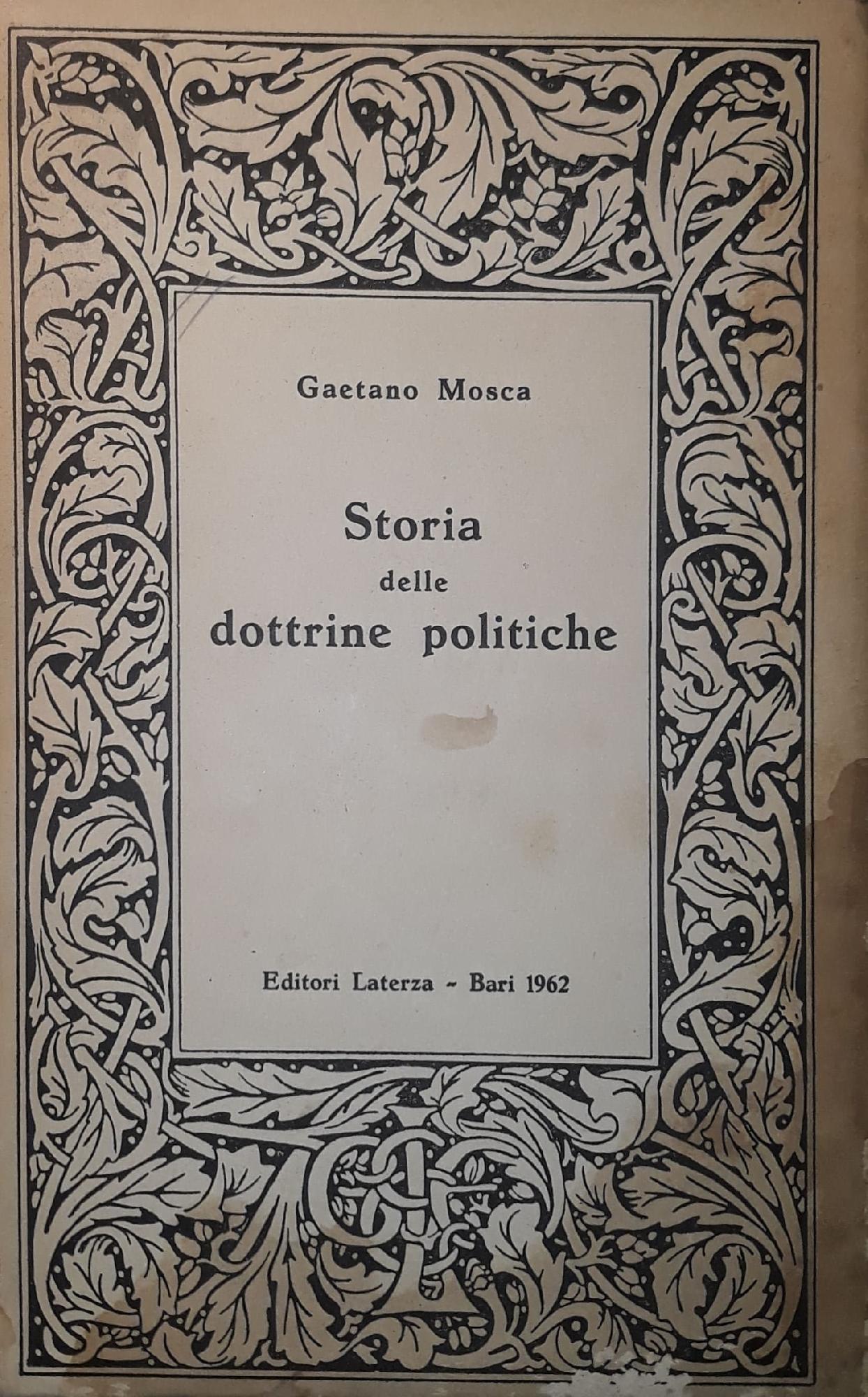 Storia delle dottrine politiche - copertina
