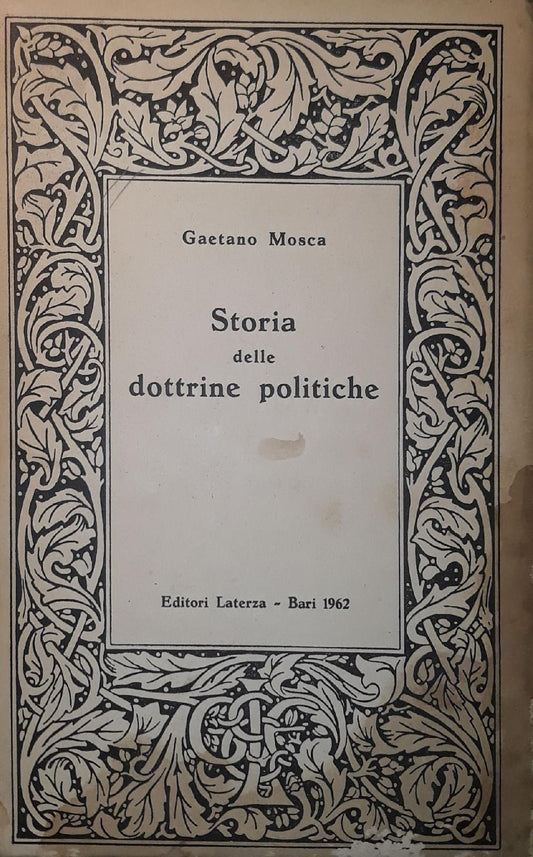 Storia delle dottrine politiche - copertina