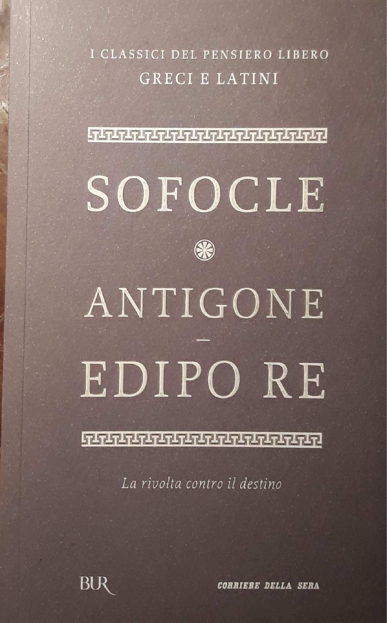 Antigone, Edipo re - copertina