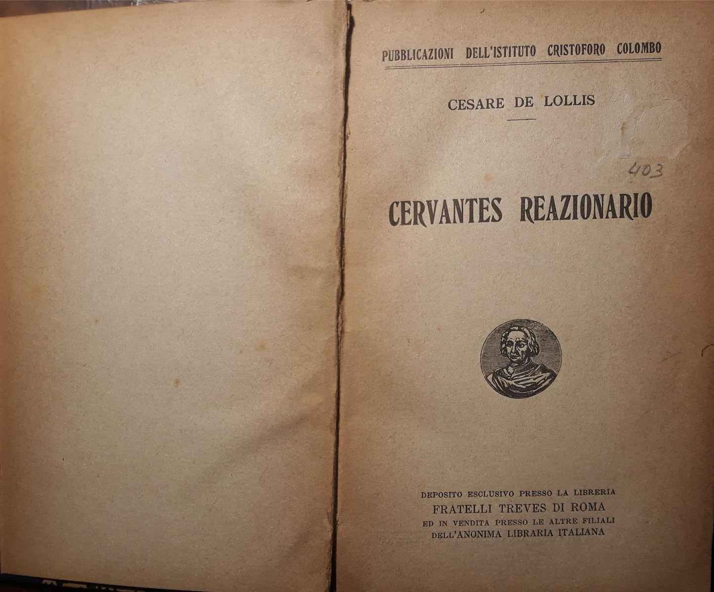 Cervantes reazionario - copertina