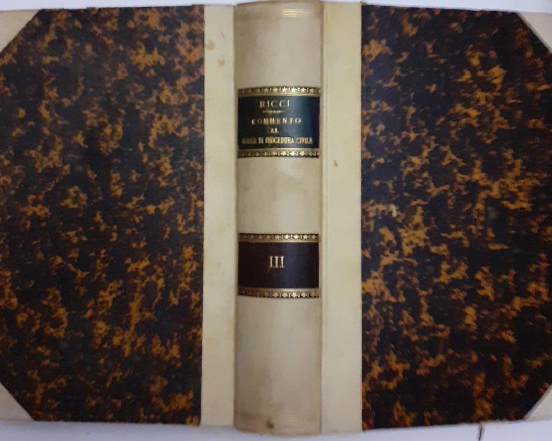 Commento al codice di procedura civile  volume III - copertina