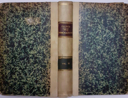 Teoria delle obbligazioni nel diritto moderno italiano Vol II - copertina