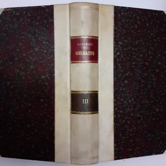 Teoria delle obbligazioni nel diritto moderno italiano vol III - copertina
