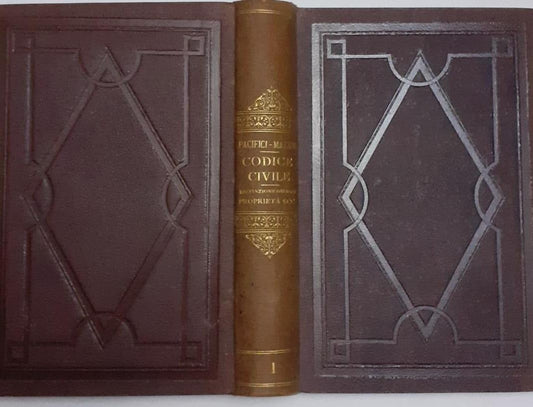 Codice civile italiano commentato con la legge romana Vol I - copertina