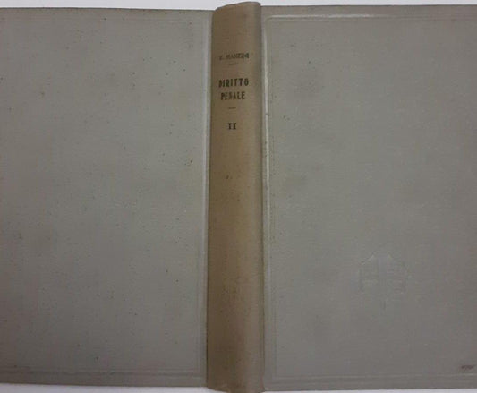 Trattato di diritto penale italiano Volume II - copertina