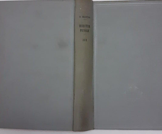 Trattato di diritto penale italiano Volume 3 - copertina